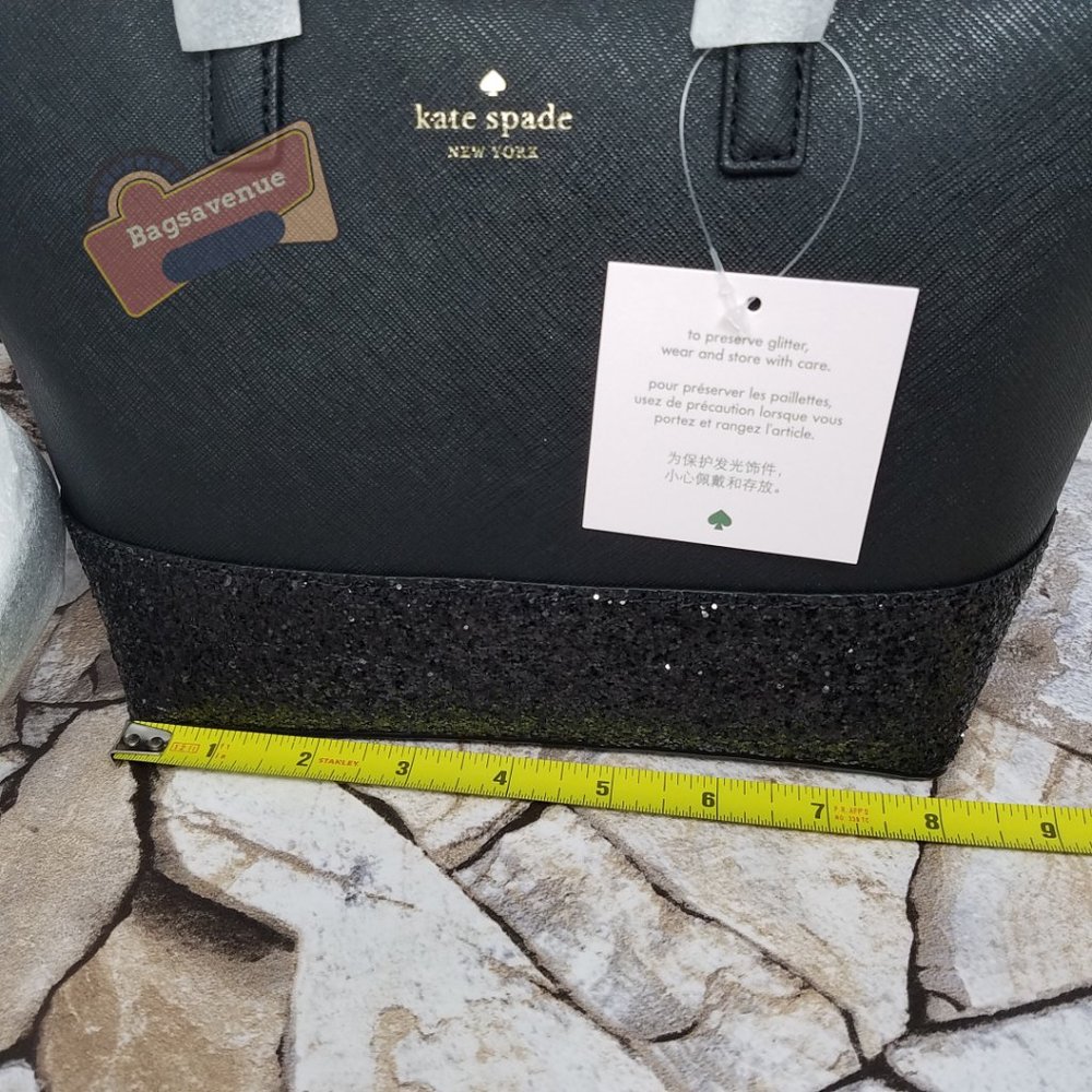 #bagsavenue ina greta satchel crossbody black neda wallet grey Kate Spade - Picture 5 of 16